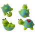 4Pcs Mini Turtles Figurine Cute Tortoise Rear View Mirror Decorations Car Dashboard Decor Self-Adhesive Desktop Plant Pot Ornaments
