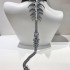 Vertebrae Necklace Gold Metal Chain Gothic Punk Cosplay Back Jewelry Dark Subculture Accessory for Women Men Unisex
