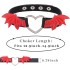 Tgirls Faux Leather Choker for Women Punk Gothic Bat Wing Heart Collar Necklace for Halloween Cosplay Club Party