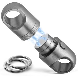 FEGVE Magnetic Quick Release Keychain – One-Hand Detachable Magnet Connector with Secure Lock for Valet & EDC Use